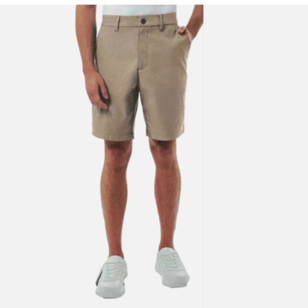 32 Degrees Cool Performance Tech Shorts Tan Size 32
